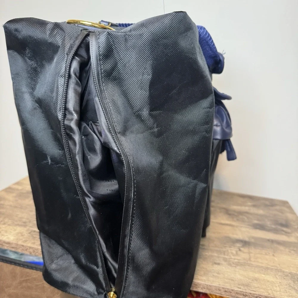 Versace Parfums Black Weekender Duffel Duffle Bag